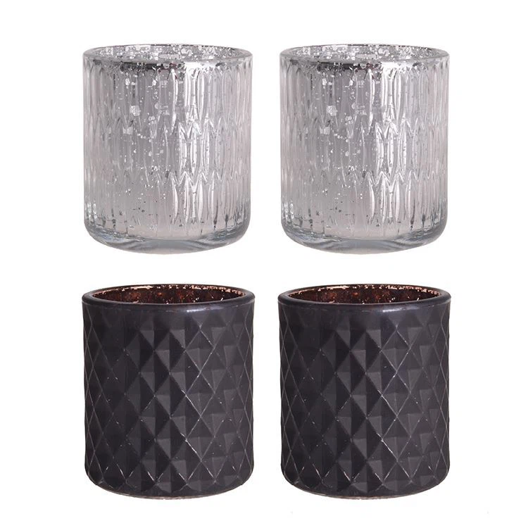 Amber Glass Candle Jars (8)