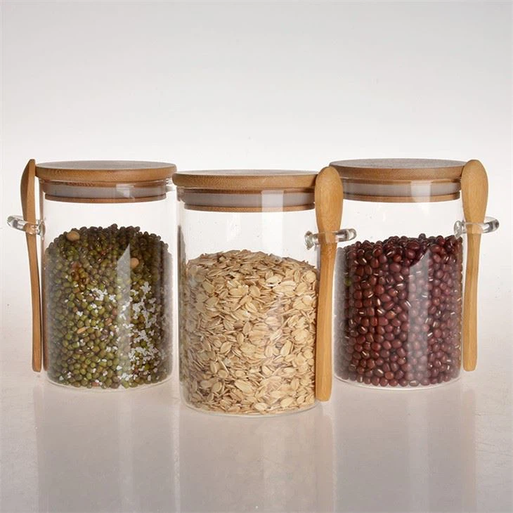 glass tea coffee storage jar 2