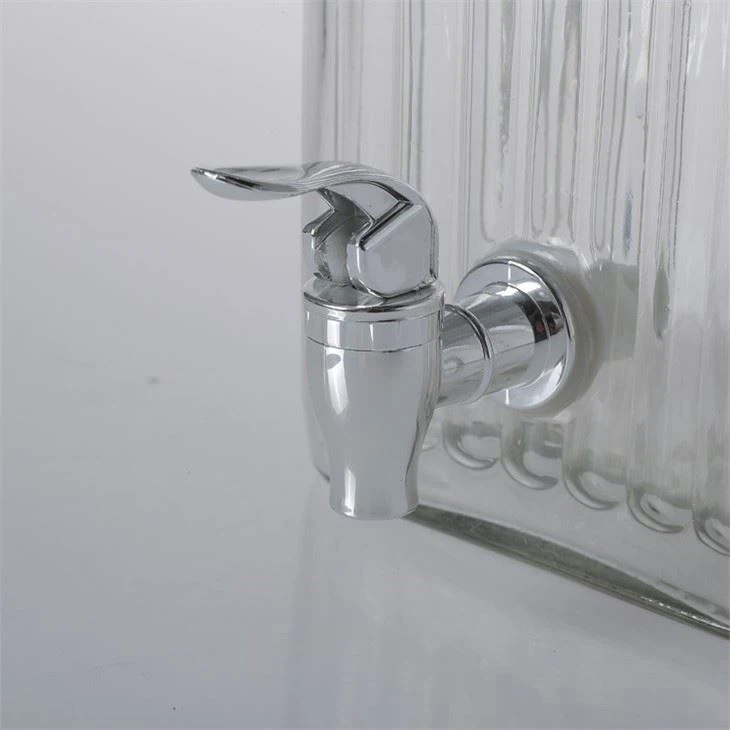 Glass Beverage Dispenser With Tin Lid