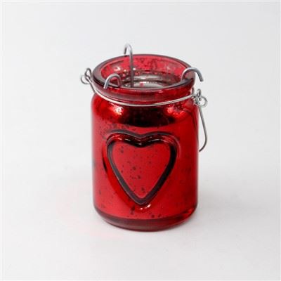 Sklenice na svíčky červené