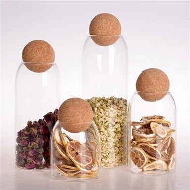 Dřevěná koulová nádoba s víkem Malá nádoba na skladování potravin