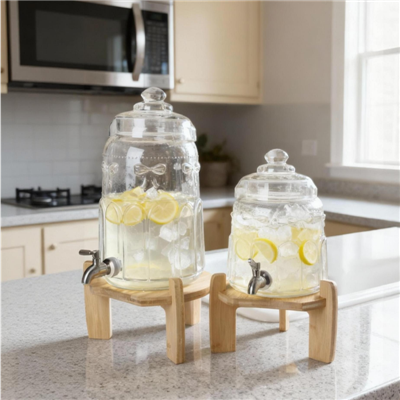 Bow-Tex Ribbon embosované skleněné věžičky na nápoje