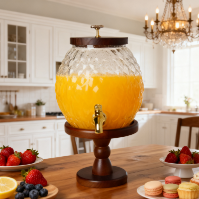 Geometric Sphere: Diamond{0}}Vzorovaná skleněná karafa