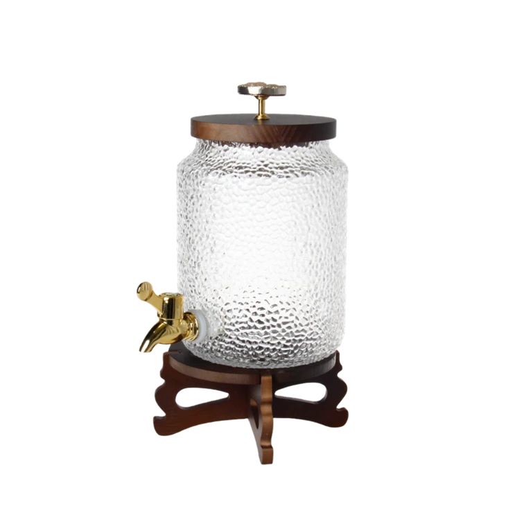 Straight-Sided Hammered Glass Carafe best